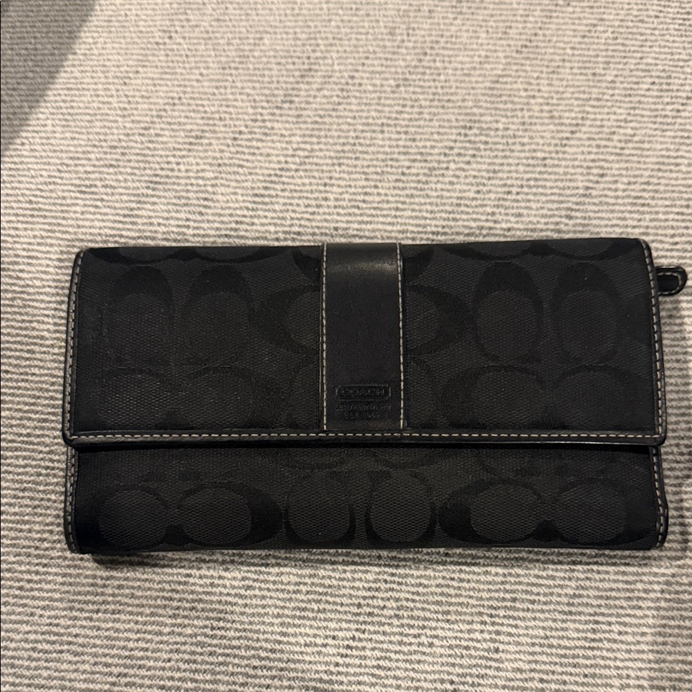 Coach Black Signature Clutch